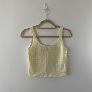 F21: NWOT Cropped Yellow Tank